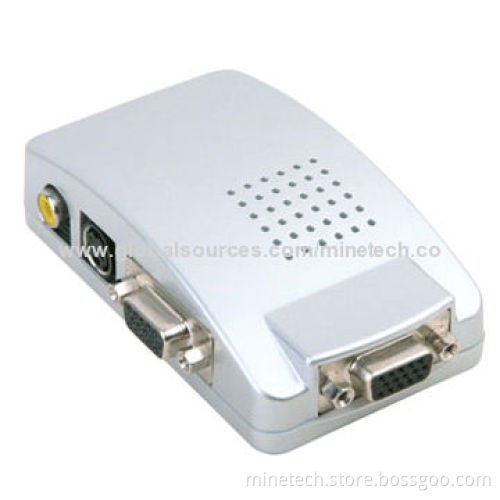 VGA to AV Converter, Supports Composite Video, S-Video and RGB